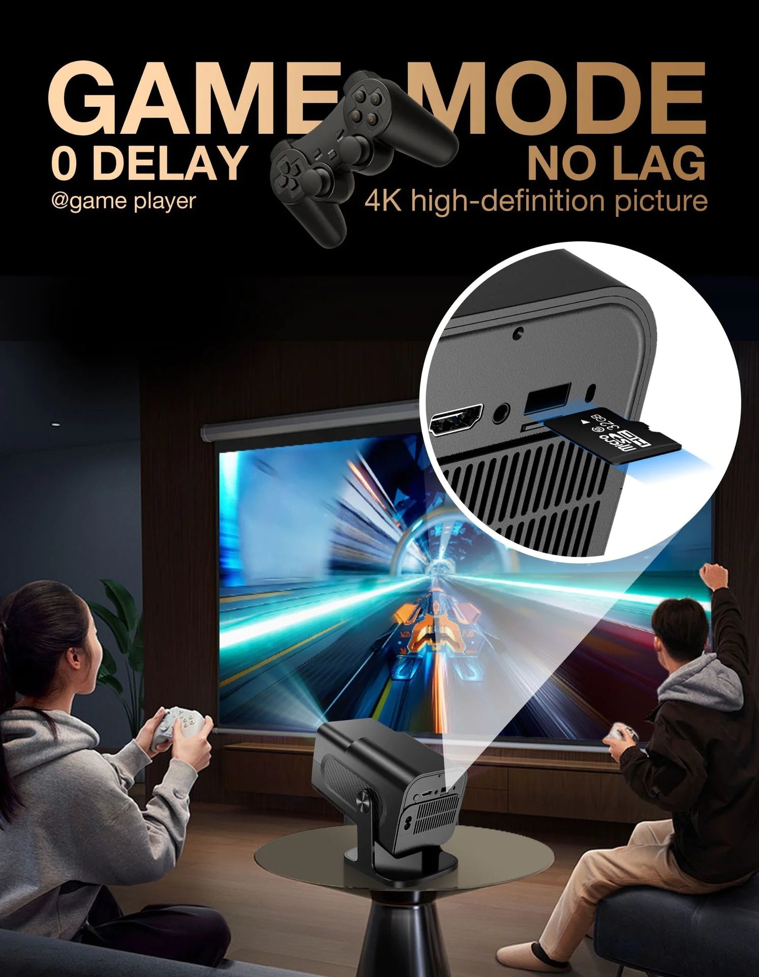 Projecteur de Jeu Android Portable